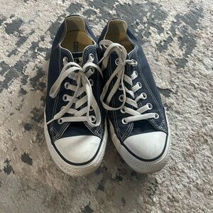 Converse Dark Blue Canvas Sneakers Women’s all star size 7